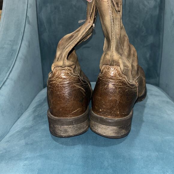 ARIAT RAMBLER BROWN LEATHER SQUARE TOE SOFT TOP WESTERN BOOTS MEN'S 11D - Picture 5 of 11